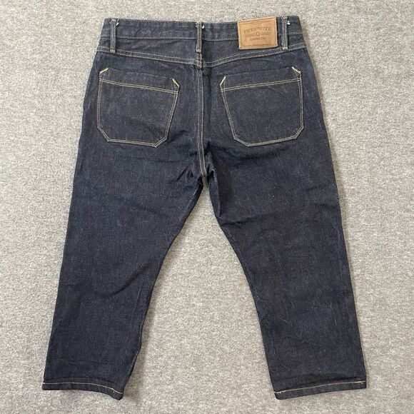 FREENOTE The Rios Selvedge Denim Slim Straight Premium Denim Jeans 32 ALTERED - Picture 2 of 14